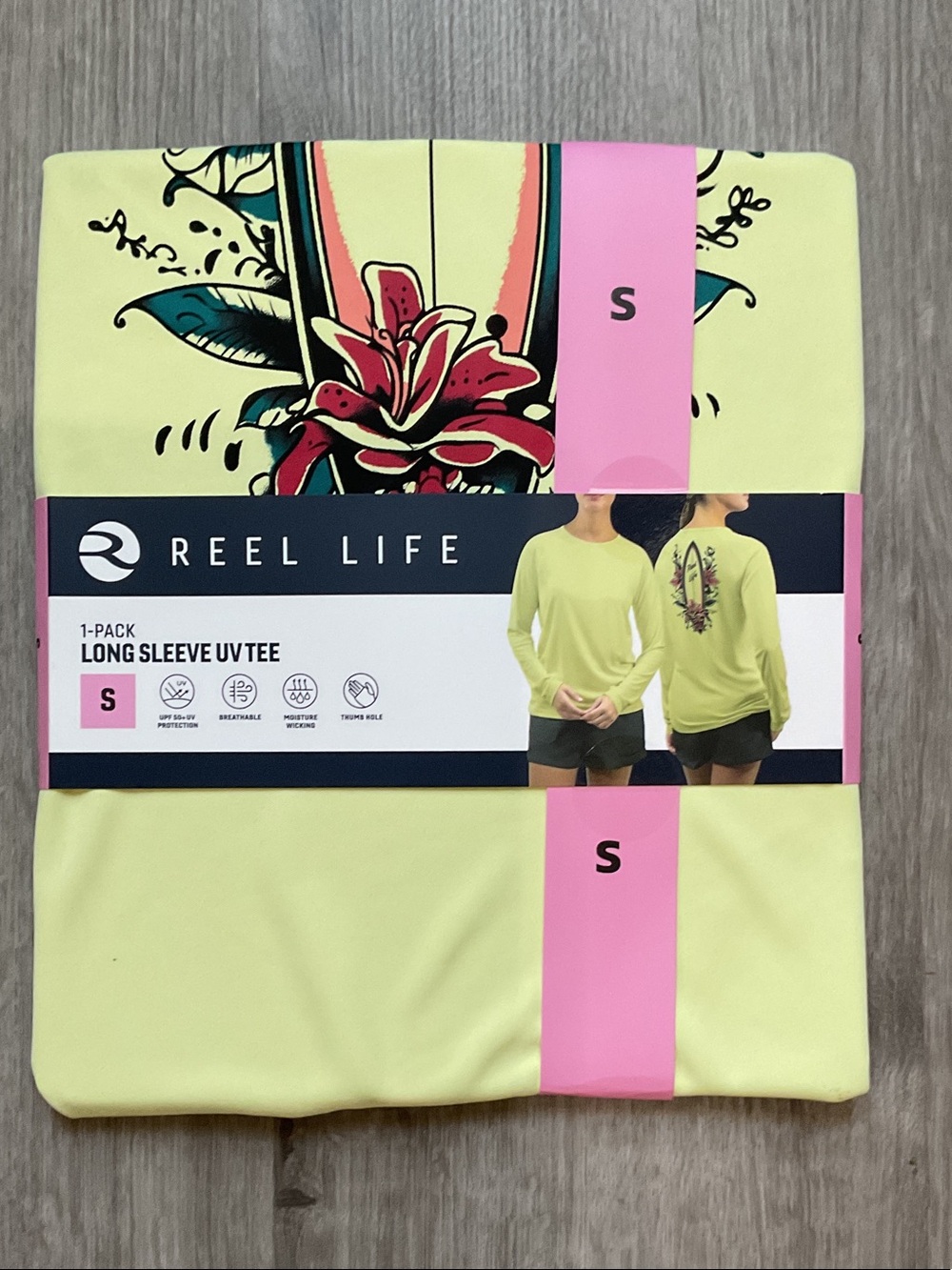 Reel Life Women's Long Sleeve Swim Coverup - Lemon Yellow